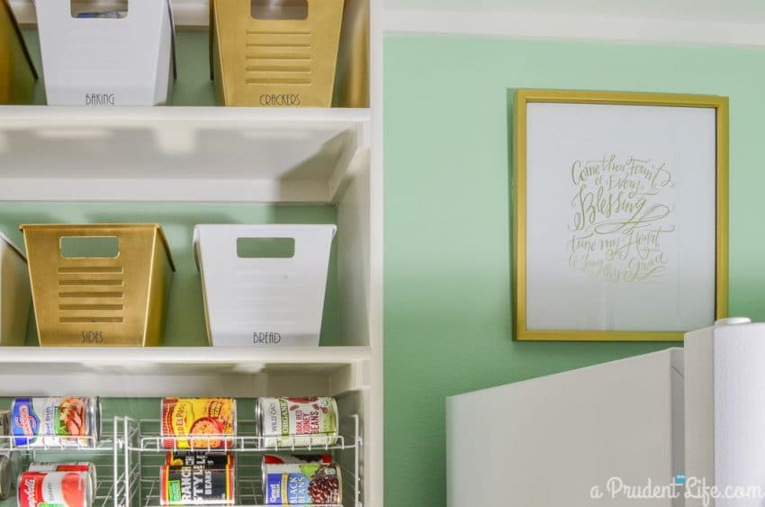 A Prudent Life's Organized Pantry Reveal