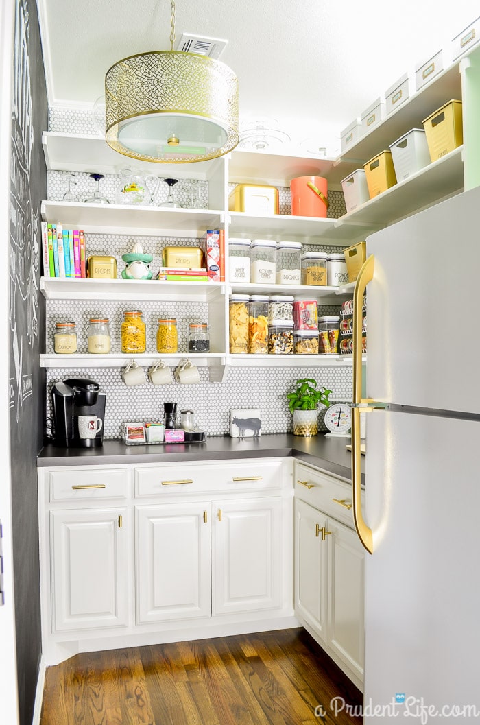 Pretty pantry organization