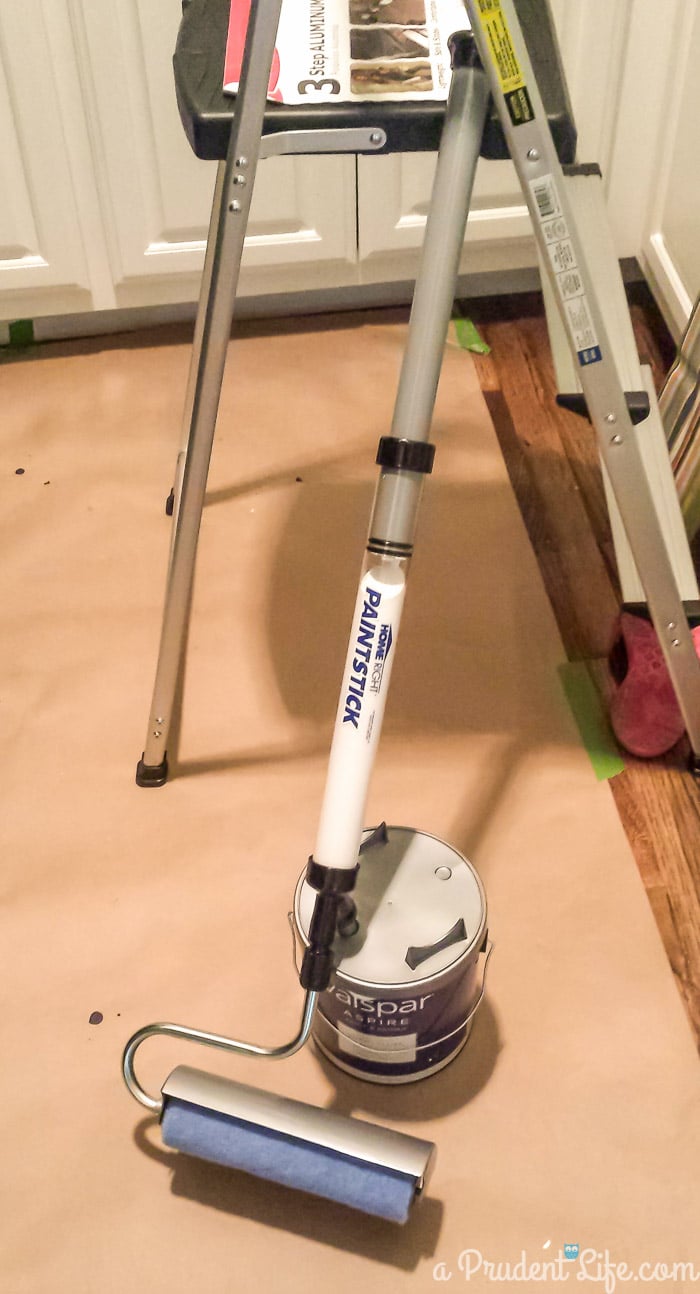 The HomeRight PaintStick mini handle makes painting small rooms easy.