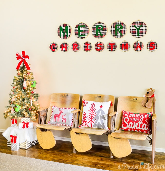 Vintage Christmas Entry Way