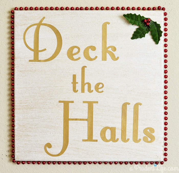 Deck the Hall DIY Christmas Art 13