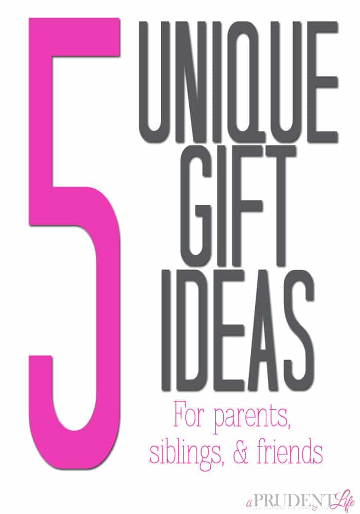 Struggling to find the perfect gift? These 5 unique ideas for parents, siblings, and friends should help! 