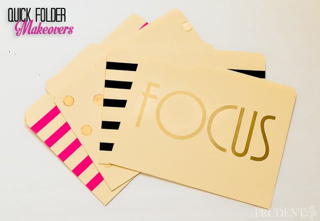 Cute folders don't have to be expensive - click for 3 quick upgrades to plain file folders.