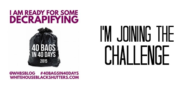 I'm taking the 40 Bags in 40 Days challenge this year. Click to read WHY!