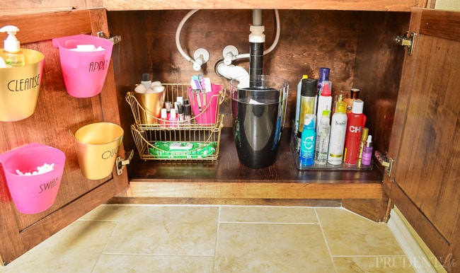 Bathroom Organization {Under the Sink Organizing Tips} - Polished Habitat