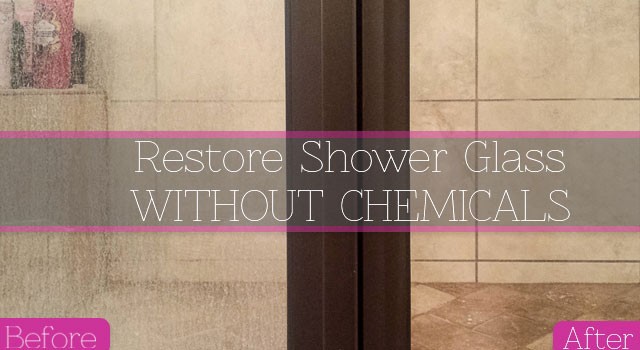 How to Clean Shower Doors With Hard Water Stains