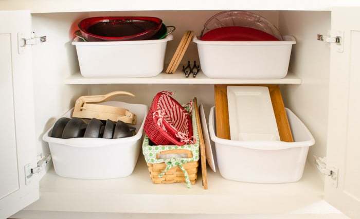 Kitchen cabinet organization ideas from PolishedHabitat.com