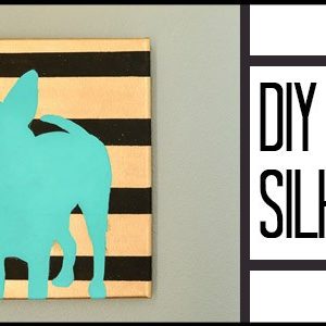 Paint a Silhouette of YOUR dog - without pulling your hair out like I did!