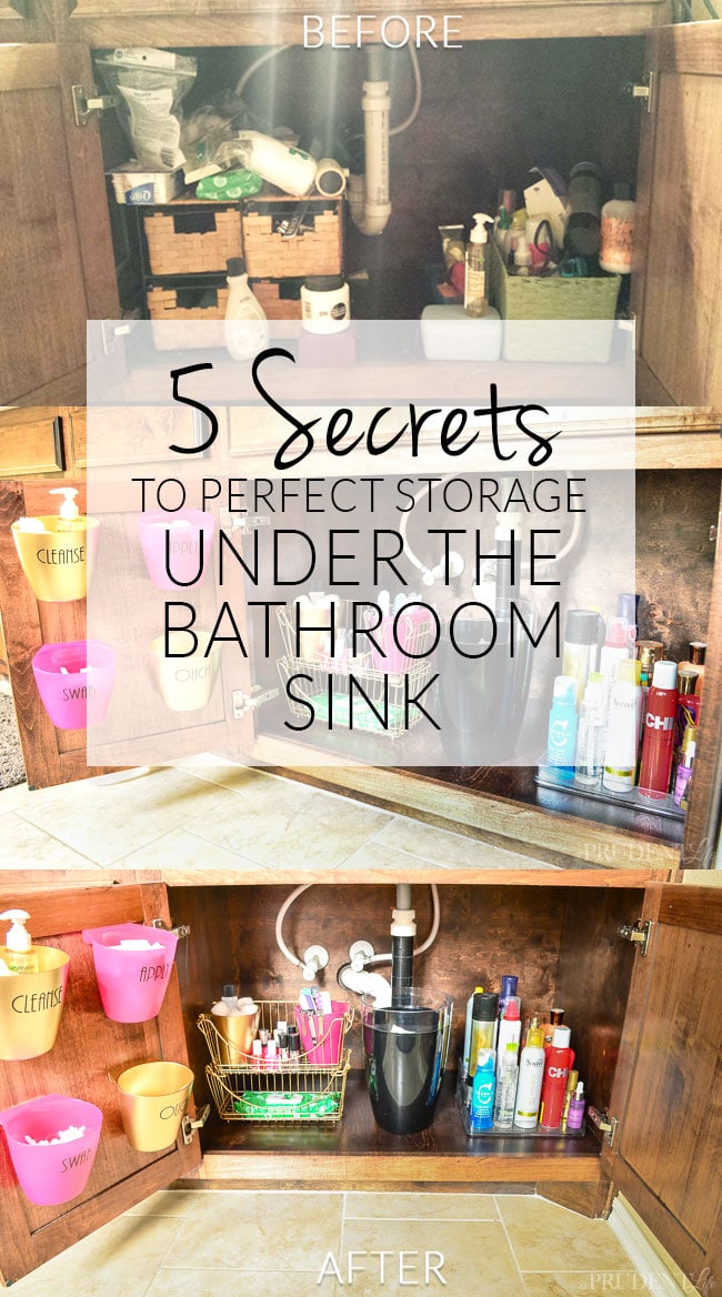 15 Ways to Organize Under the Bathroom Sink