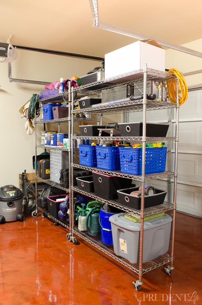 DIY Rolling Storage Shelves for the Garage