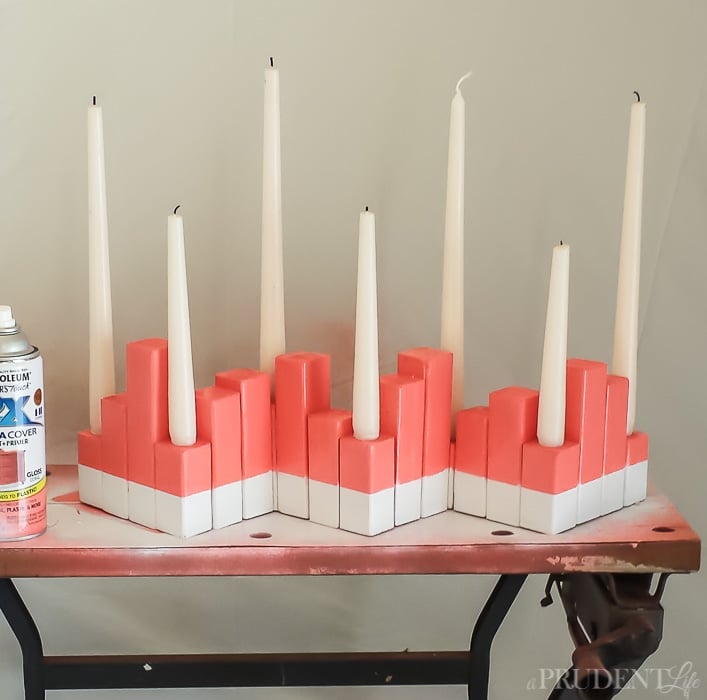 Turn a $2 2x2 into a fun summer centerpiece in just a few steps! Complete tutorial included.