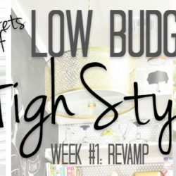 Week #1 in the Low Budget, High Style series is all about revamping items to make them work in your current style. Everything from lighting and accessories to furniture can be updated in unique ways to achieve the look you want without sacrificing your retirement account!