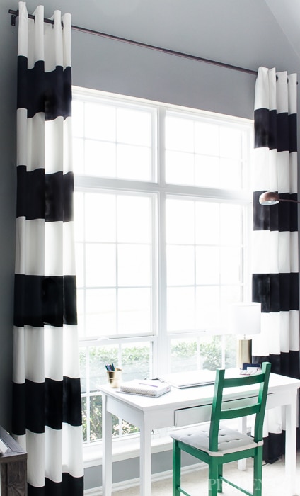 Diy Black White Striped Curtains