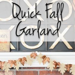 Make this fall leaf garland in under 15 minutes with this quick tutorial. Wait until you see the simple way they are attached - no glue needed!