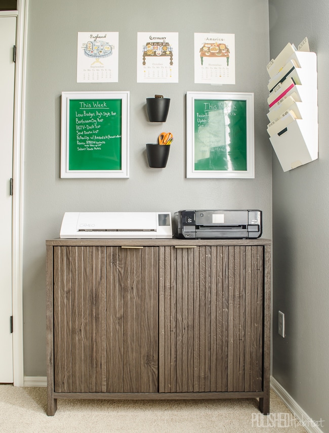 Make a command center in your office to keep things organized. 