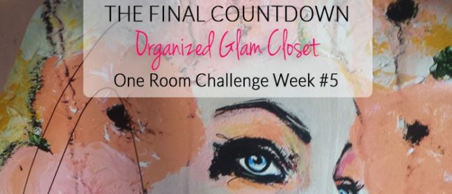 Week #5 of #6 in a crazy DIY closet makeover - art by Leigh Viner