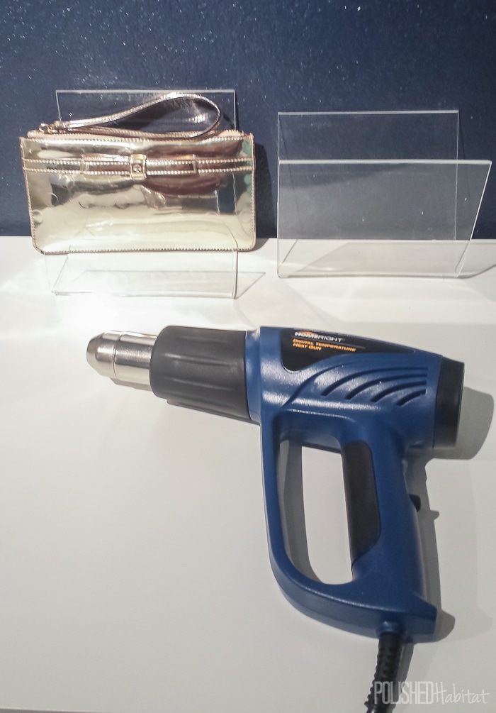 Use a HomeRight Heat Gun to bend acrylic sheets.