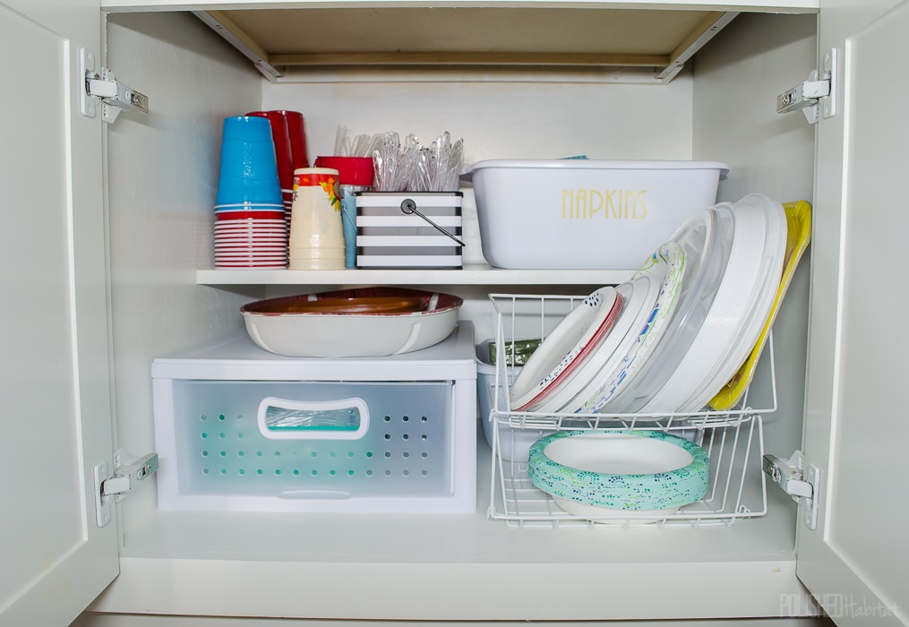 6 Tips to Control Cabinet Chaos - Cabinet Organizing Before & After Photos!