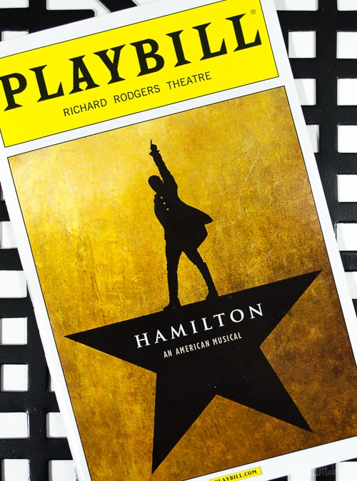 Hamilton Playbill