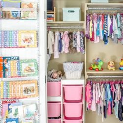 Use these clever organizing ideas to create a function closet that transitions from baby to toddler to kiddo.
