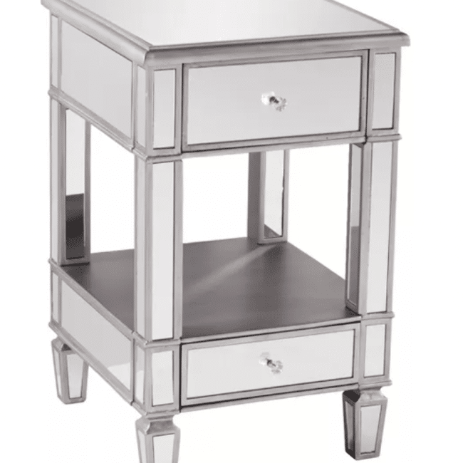 Mirrored Nightstands 10 Cheap Options Polished Habitat