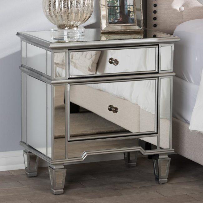 Nightstand Cheap mirrored nightstands 10 cheap options polished habitat Nightstand Cheap mirrored nightstands 10 cheap options polished habitat