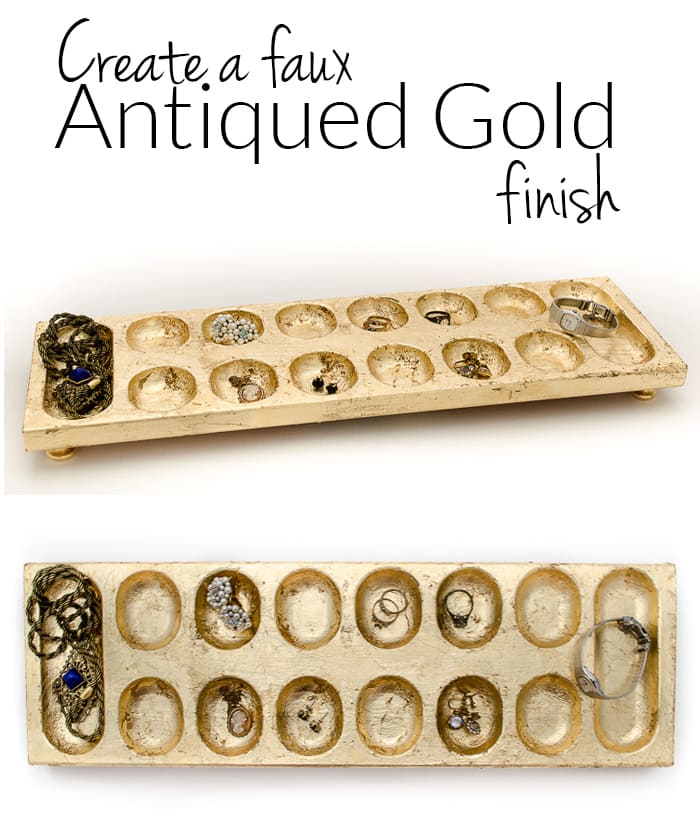 Giving a new item an antique gold finish is easier than you may think!