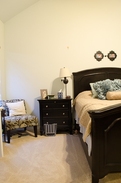 Polished Habitat bedroom BEFORE