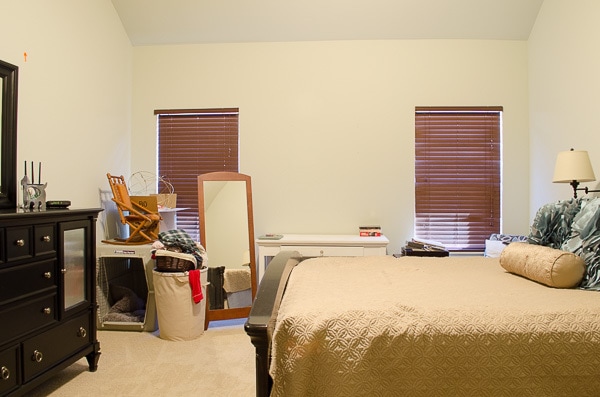 Polished Habitat bedroom BEFORE