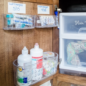 Under Sink Organizing in 5 Easy Steps {Bathroom Side 2} - Polished Habitat