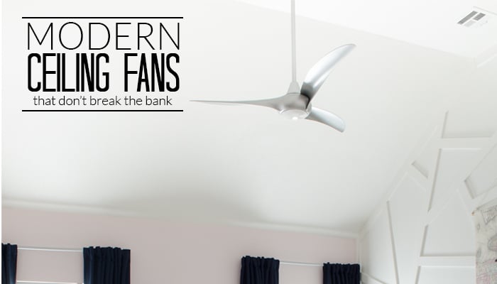 Love these modern ceiling fans! They could work in so many spaces - from glam to industrial to eclectic and even modern farmhouse!