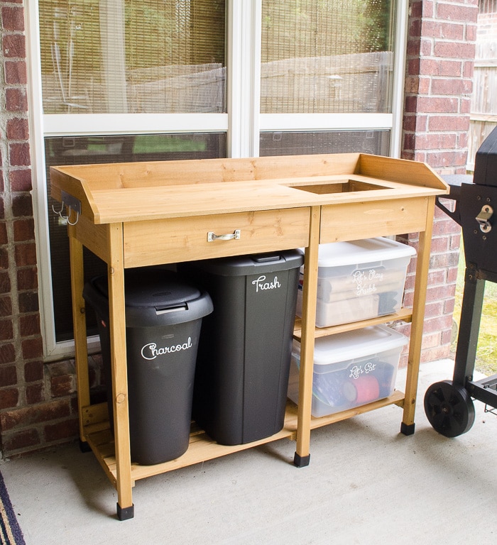 This is exactly what I've been looking for! Our patio needed storage space and serving space, but we didn't have much room or a big budget. I should have ordered this affordable stand years ago! 