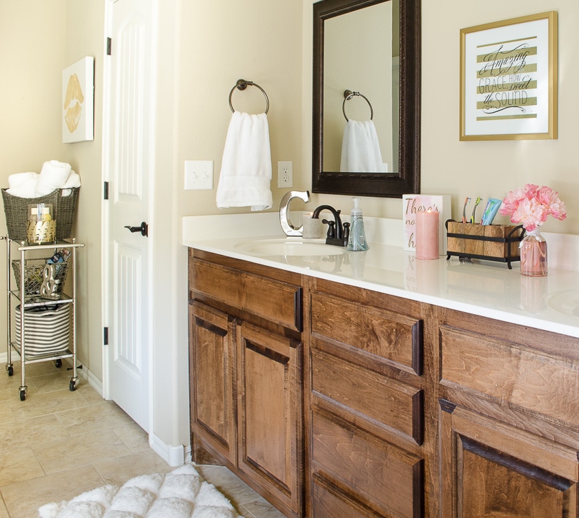 Neat and Tidy Bathroom Drawer Organization