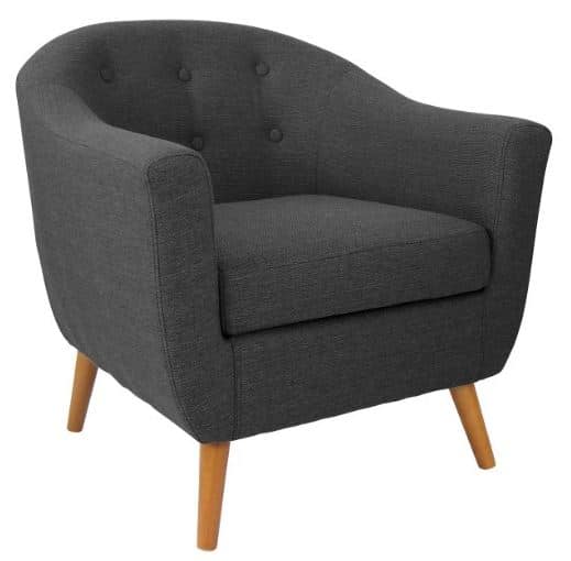 Round back modern accent chair