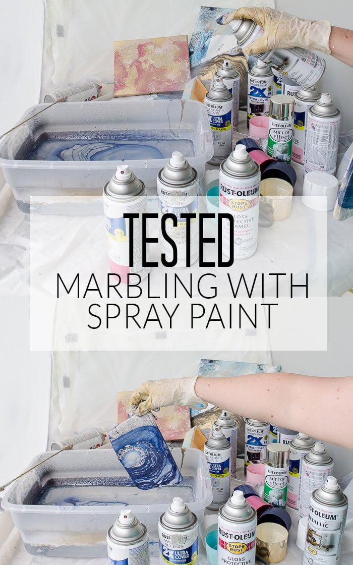 Can you really create a marbled look with spray paint and water? Find out what happened when I put this method to the test!