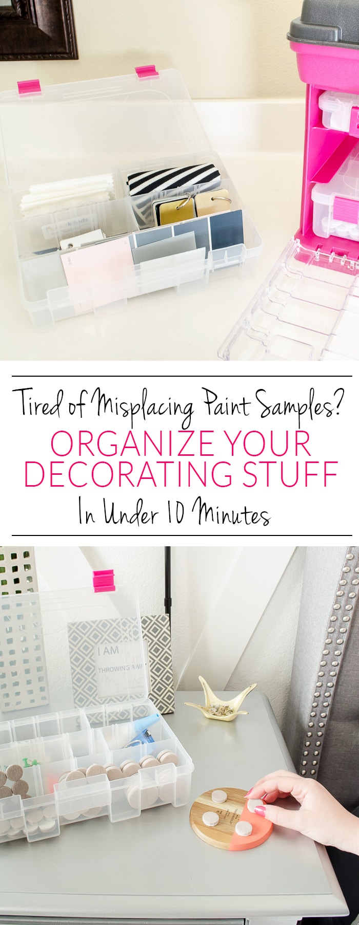 What a brilliant organizer! I could have a few of these around the house for different things, but I'm definetely going to pick up one for my paint samples, fabric swatches and command hooks!