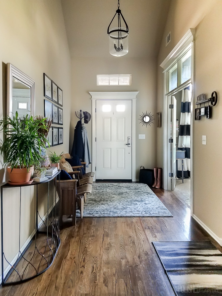 Modern industrial glam entryway by Polished Habitat