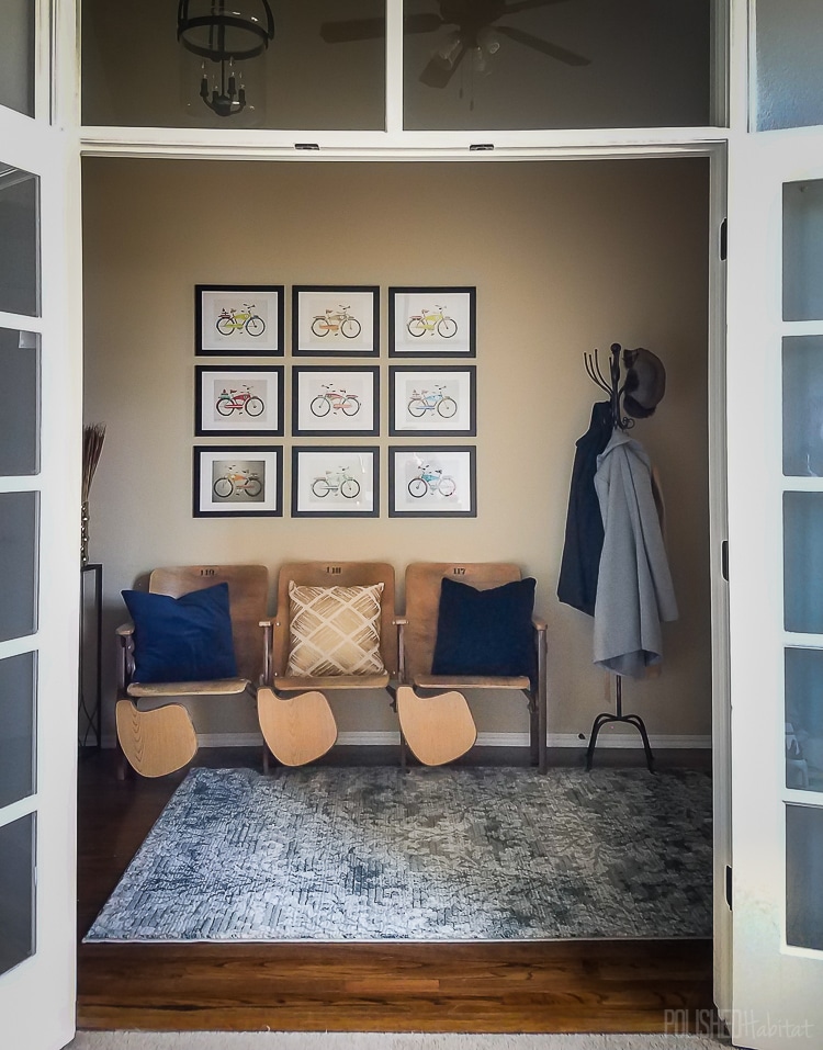 Modern industrial glam entryway by Polished Habitat