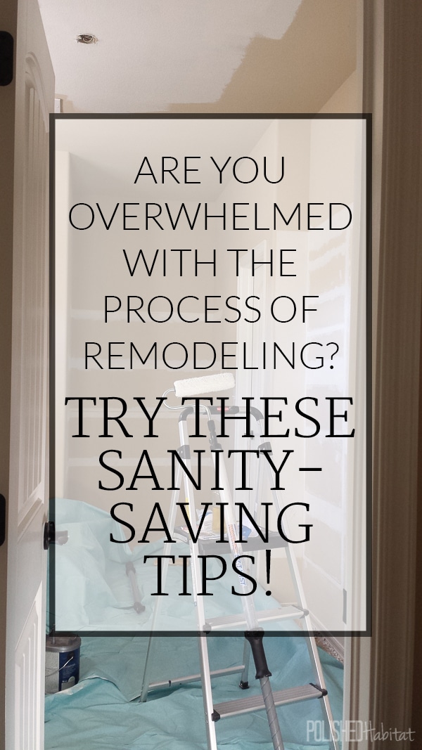 Do you have remodeling or redecorating stress? We learned how to minimize the stress and you can too! 