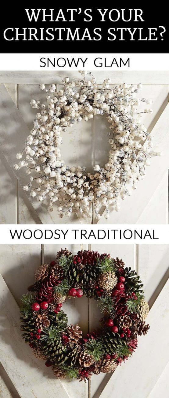 Top picks for snowy glam AND woodsy traditional Christmas decor. Which is your favorite? Post sponsored by Pier 1 Imports. 