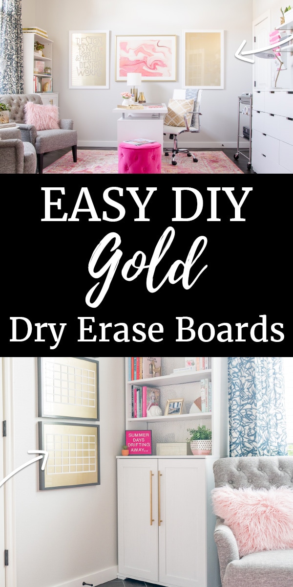 $34 DIY Giant Whiteboard Hack  How To Make A Custom Dry Erase