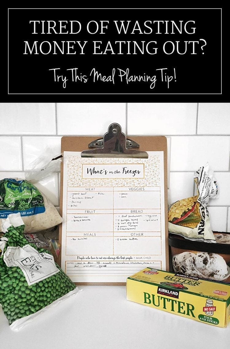 Love this free printable - I had no idea what we had buried in the freezer! 