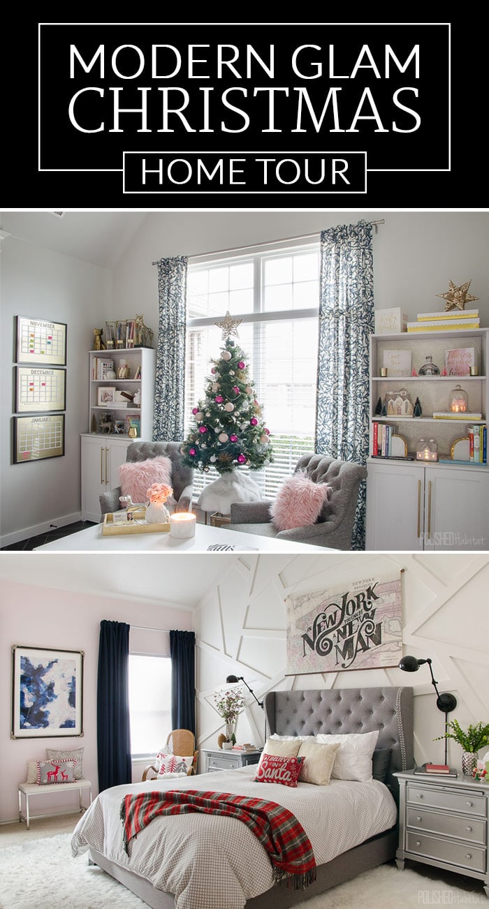 Modern Glam Christmas Home Tour by Polished Habitat 