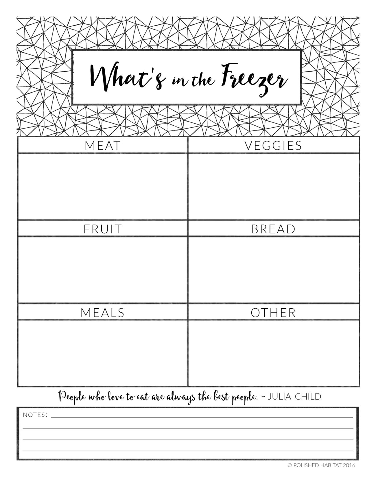 Freezer Organization: Best Containers & an Inventory Printable - Polished  Habitat