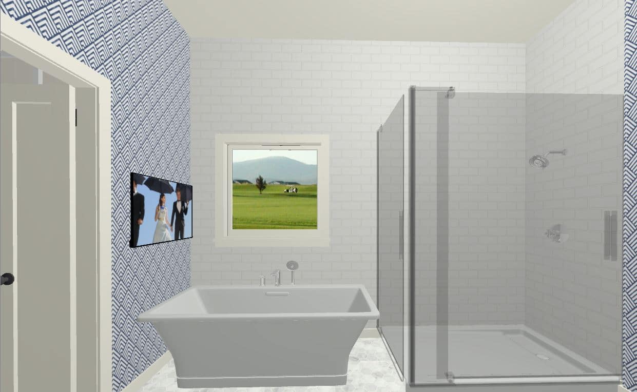 Bathroom Rendering Bathtub 2