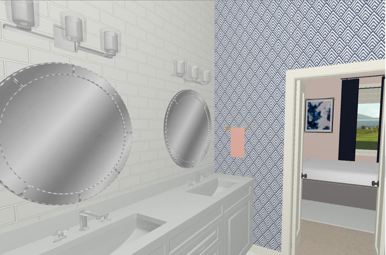 Bathroom Rendering with Kohler