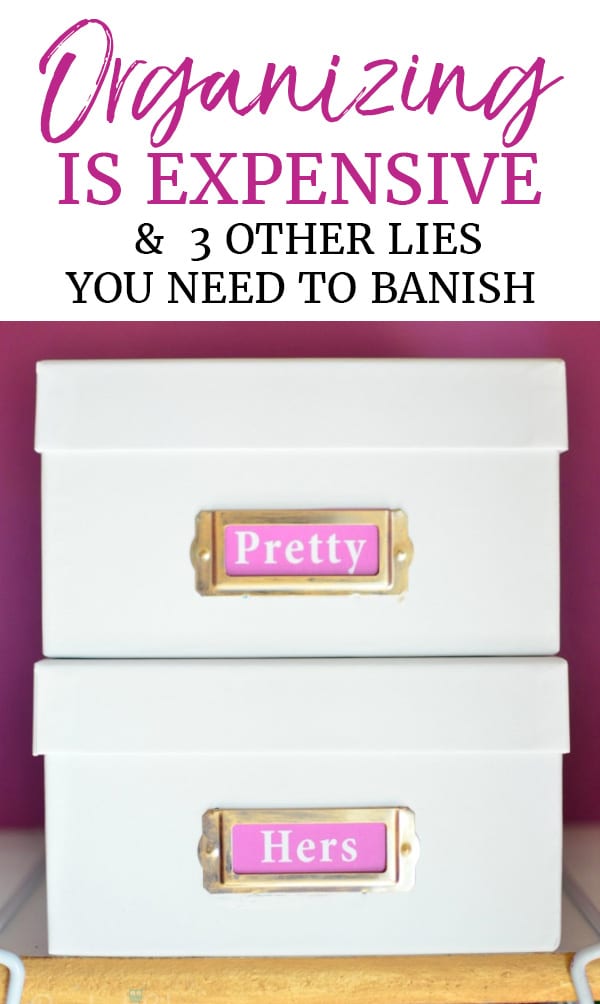 Organizing Lies We Tell Ourselves - Photo Box Image