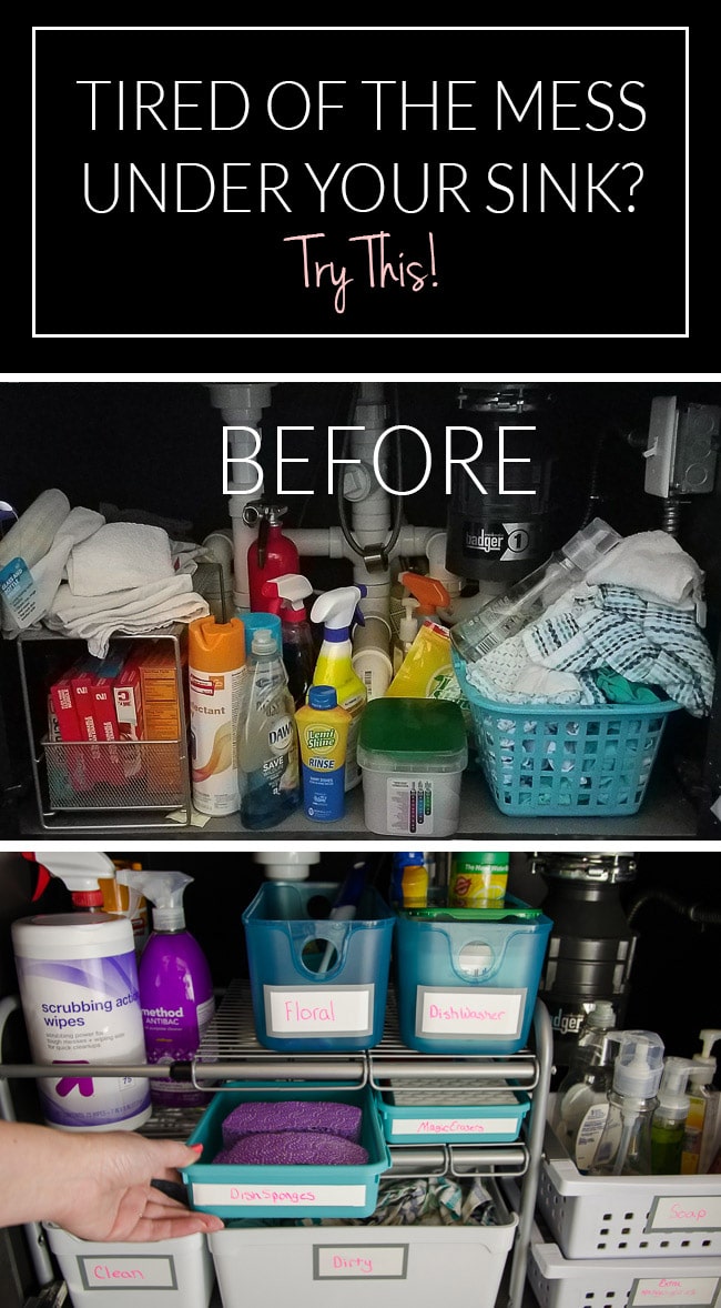 Managing the Mess Under the Sink - A Thoughtful Place