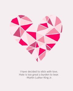 Pink Valentine with Quote