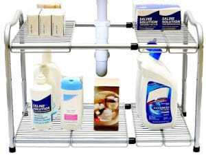 Under Sink Shelf Organizer,under Sink Storage Rack With Flexible &  Expandable For Kitchen Bathroom Cabinets